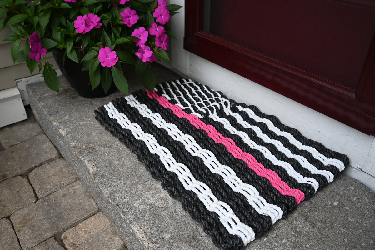 Maine Rope Flag - Thin Red Line – Maine Rope Mats