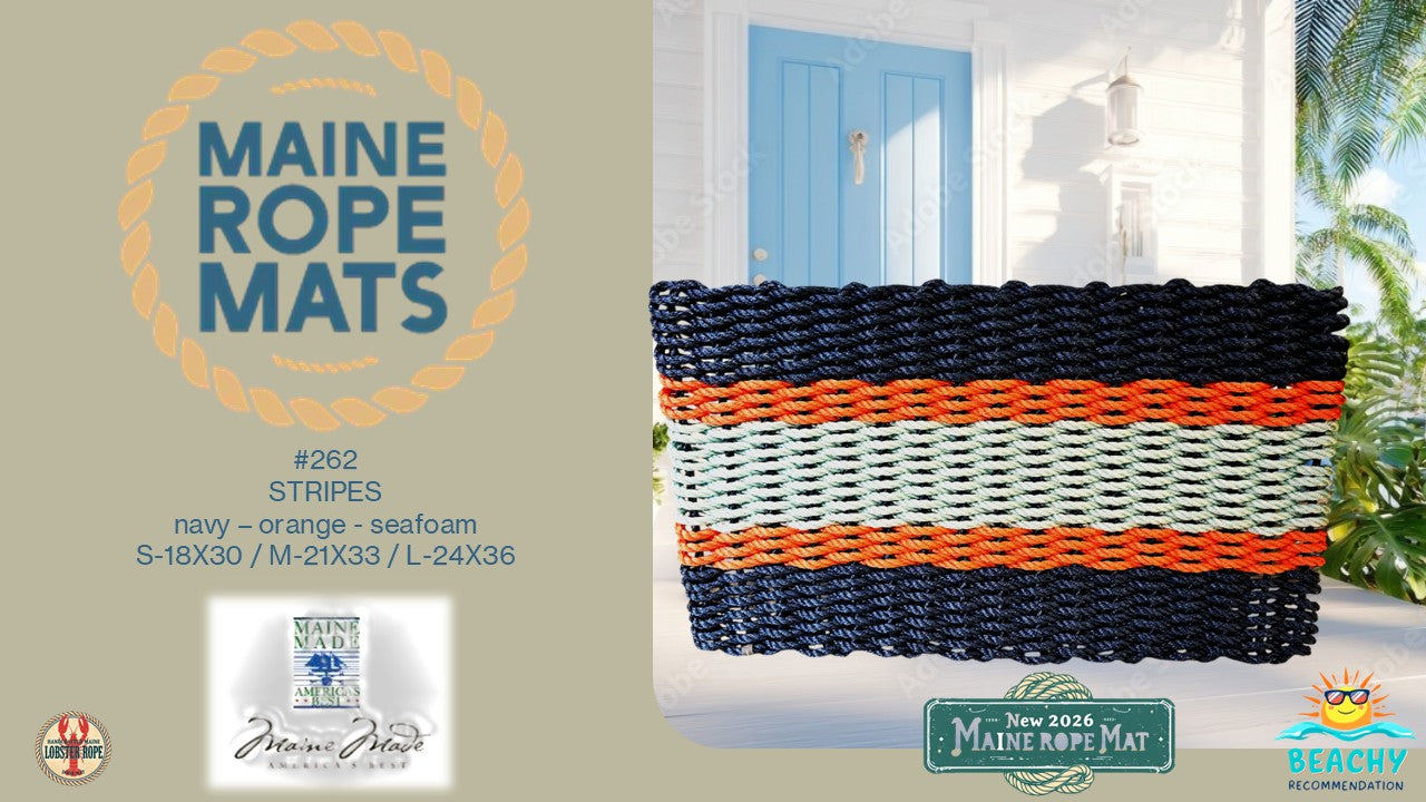 262 - Handcrafted Woven Maine Rope Door Mat – Maine Rope Mats