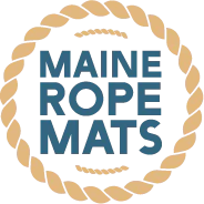 8 Handcrafted Woven Maine Rope Door Mat Solid Color Series – Made from New Lobster Rope
