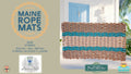 268 - Handcrafted Woven Maine Rope Door Mat