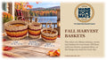 Handcrafted Fall Harvest Rope Baskets