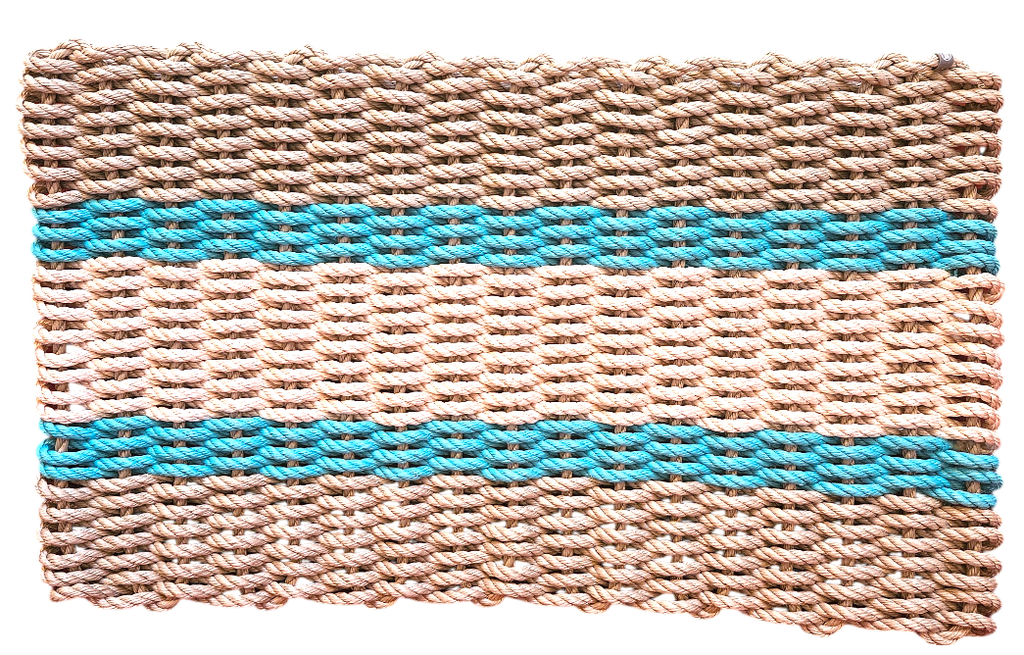 268 - Handcrafted Woven Maine Rope Door Mat