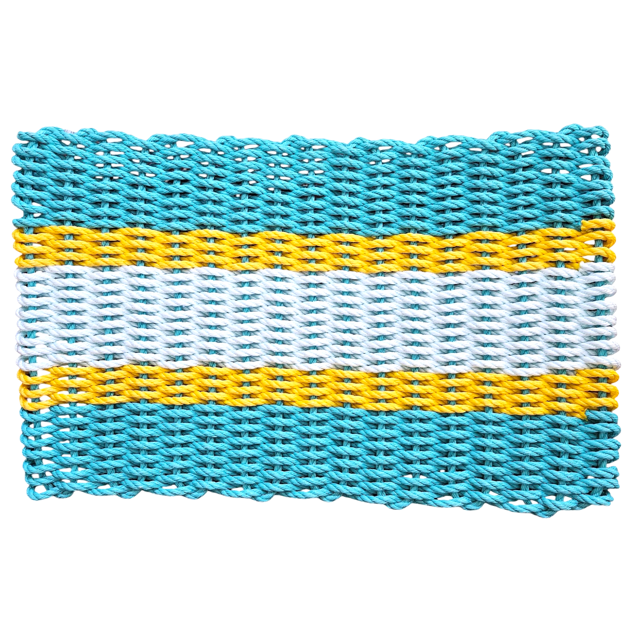 811 - Handcrafted Woven Maine Rope Door Mat