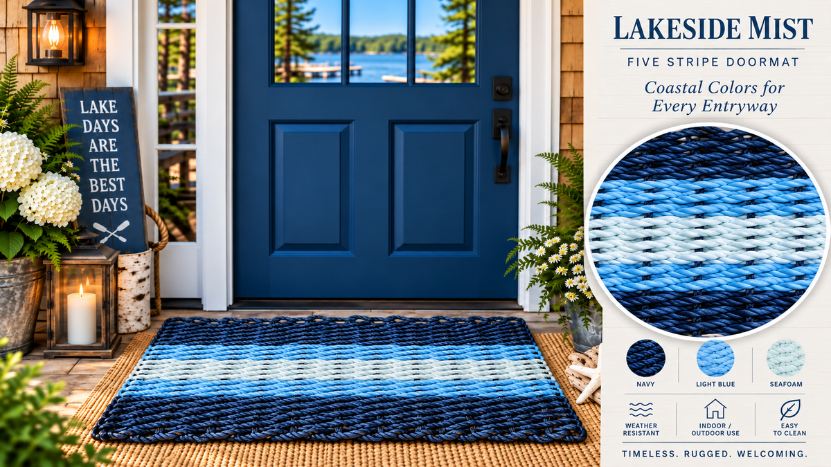 812 - Handcrafted Woven Maine Rope Door Mat