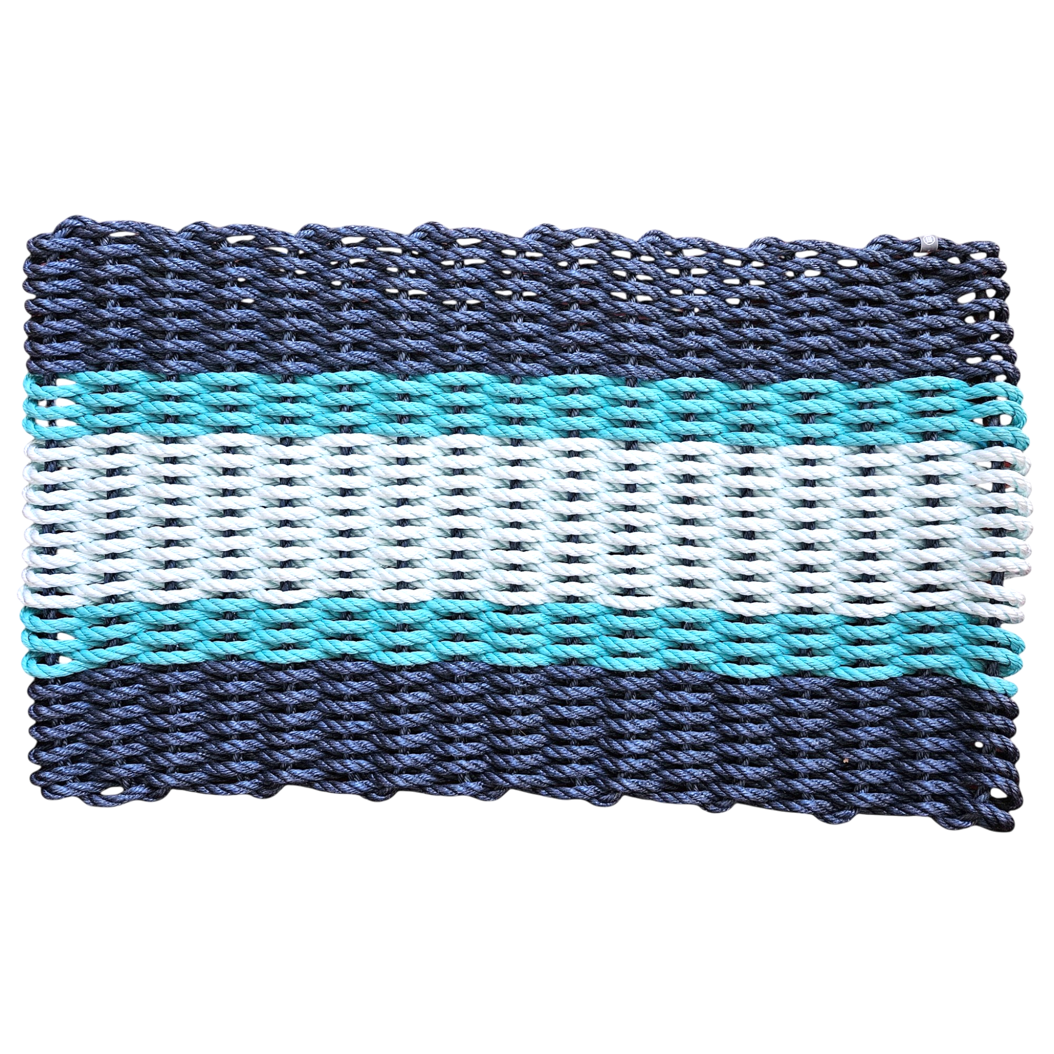 813 - Handcrafted Woven Maine Rope Door Mat