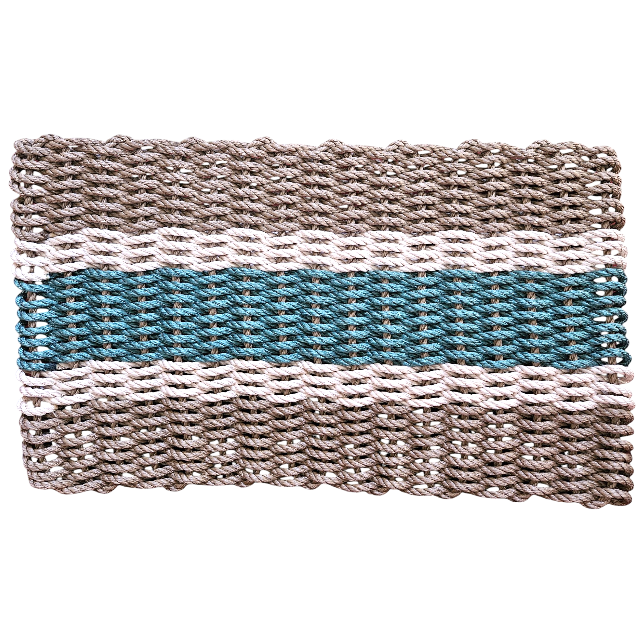824 - Handcrafted Woven Maine Rope Door Mat
