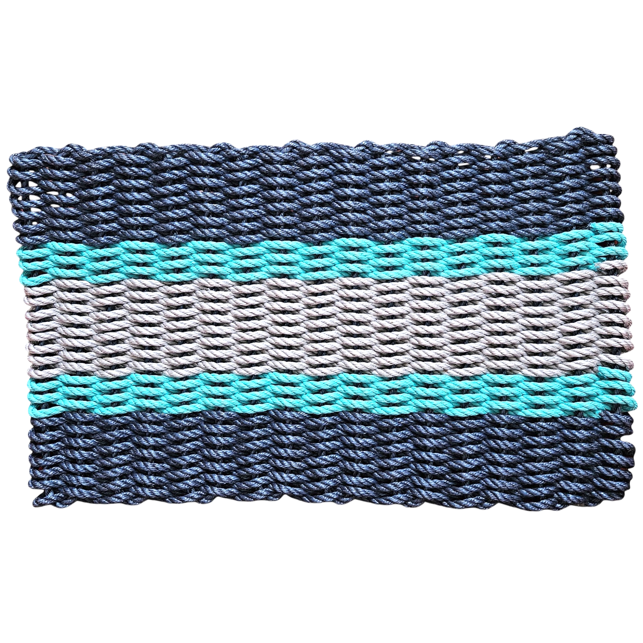 854 - Handcrafted Woven Maine Rope Door Mat