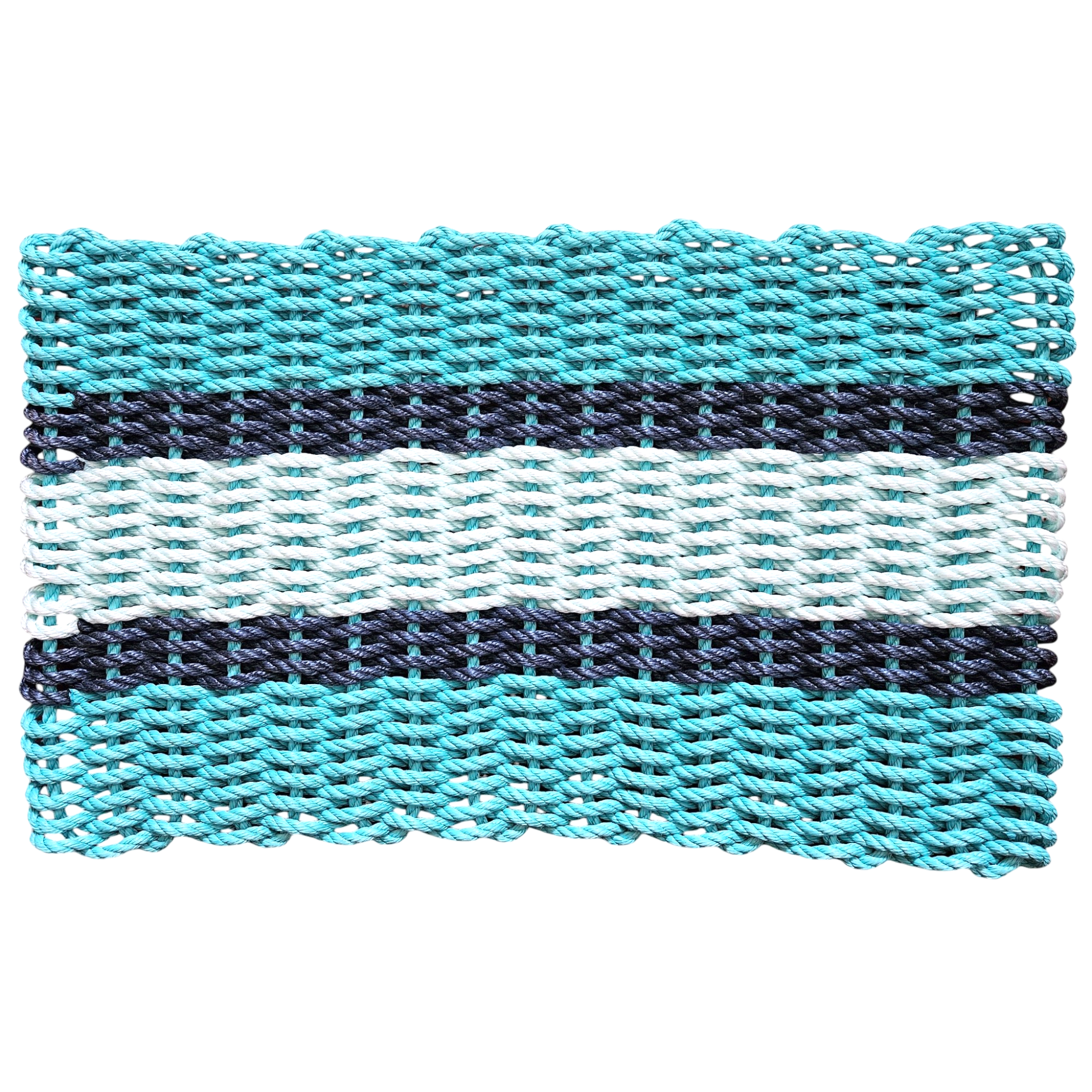 880 - Handcrafted Woven Maine Rope Door Mat