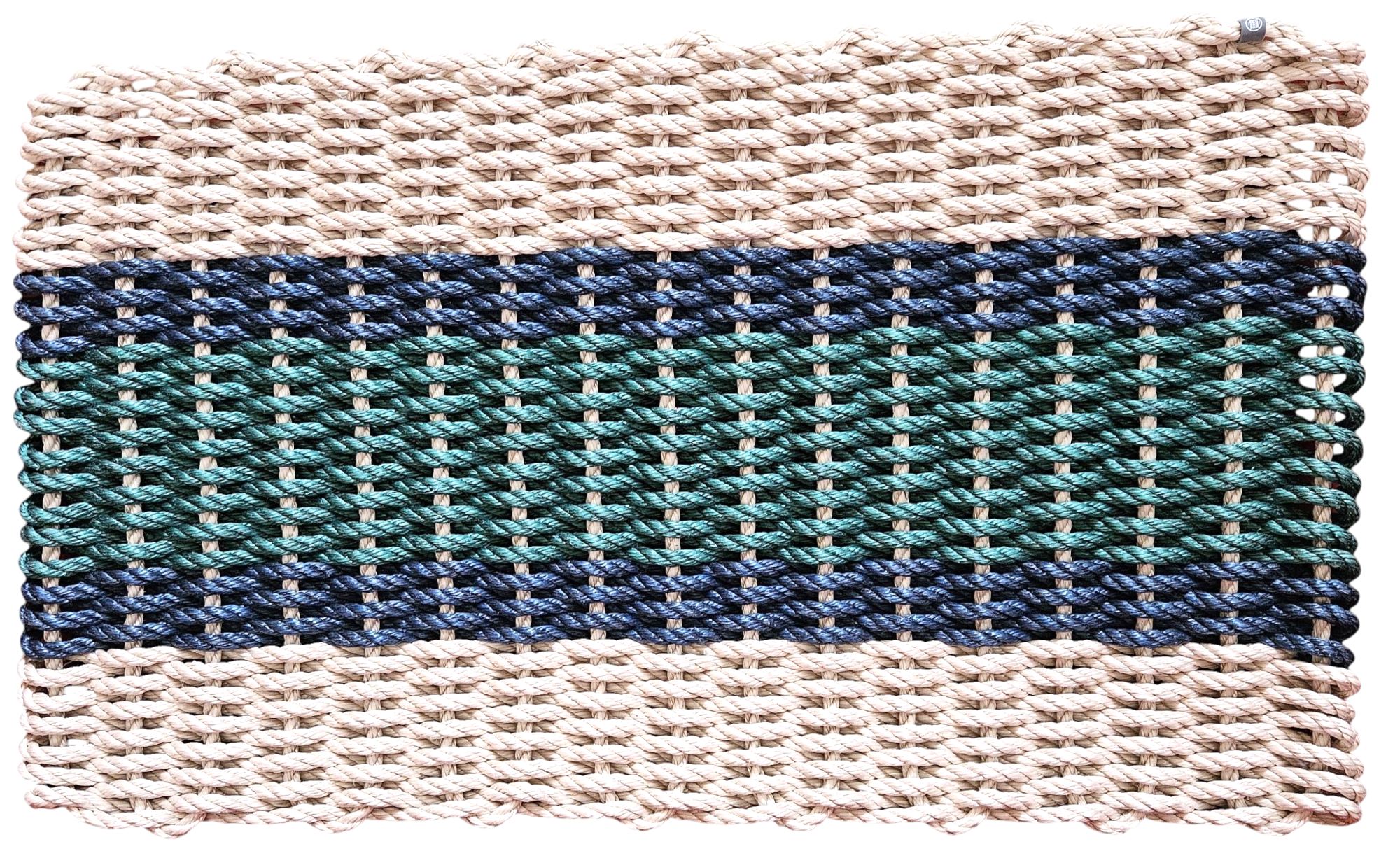 901 - Handcrafted Woven Maine Rope Door Mat