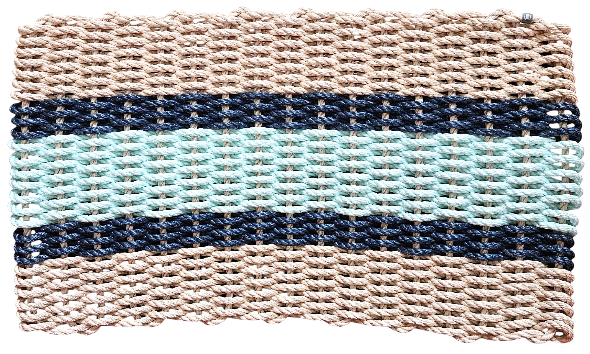 904 - Handcrafted Woven Maine Rope Door Mat