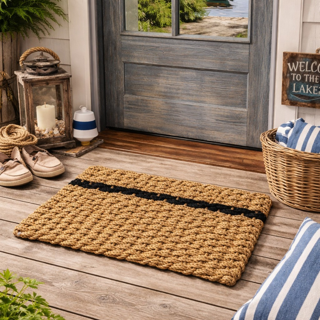 917 - Handcrafted Woven Maine Rope Door Mat – Maine Rope Mats