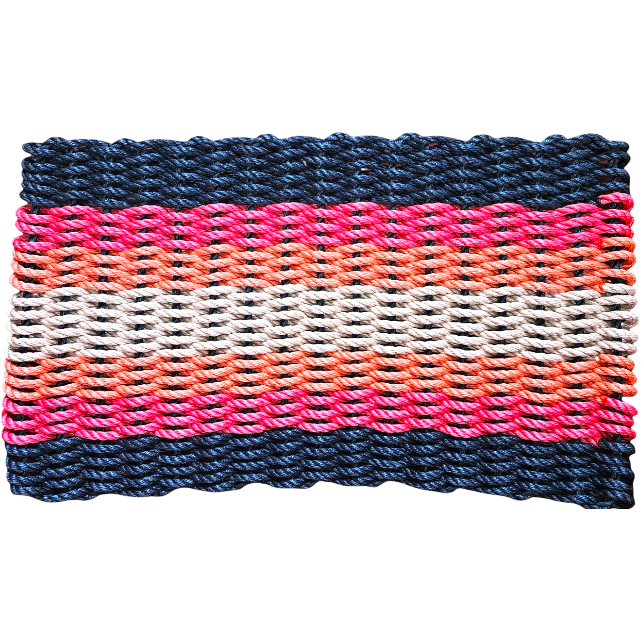 928 - Handcrafted Woven Maine Rope Door Mat