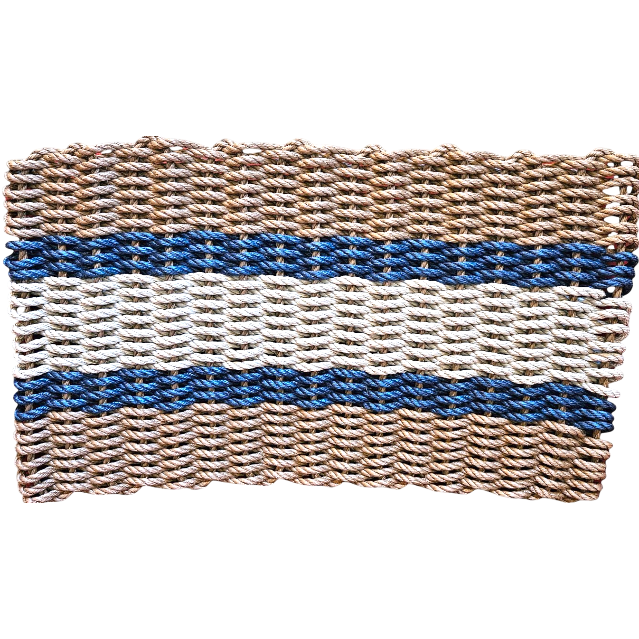 939 - Handcrafted Woven Maine Rope Door Mat