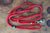 Red Dog Leash with Navy & White Whipping - Maine Rope Mats