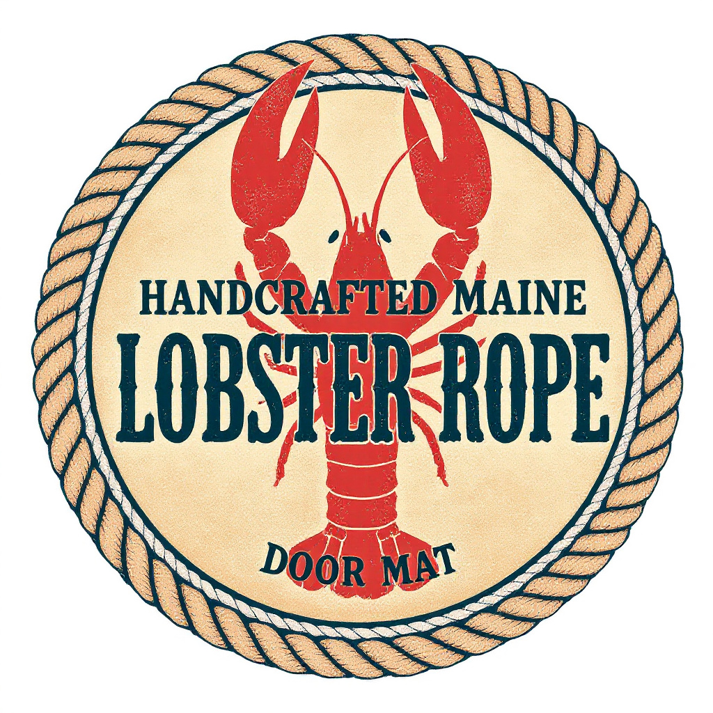 942 - Handcrafted Woven Maine Rope Door Mat