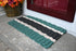 Five Stripe Rope Mat - Dark Green, Light Tan, Black