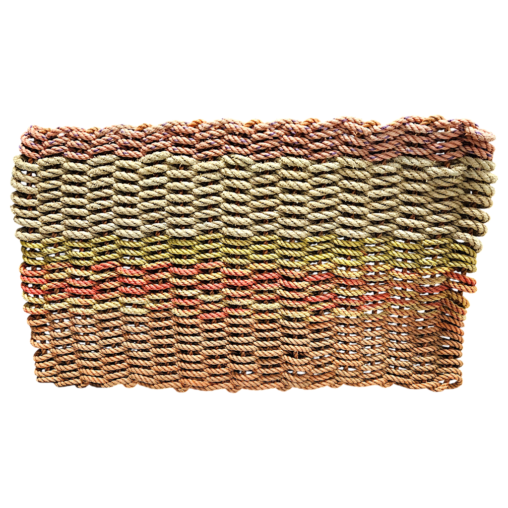 UPCYCLED - Handcrafted Woven Maine Rope Door Mat