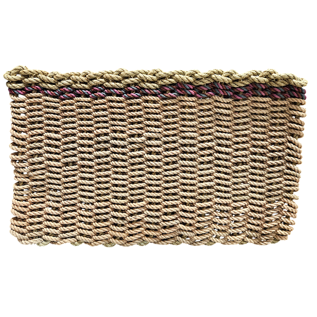 UPCYCLED - Handcrafted Woven Maine Rope Door Mat