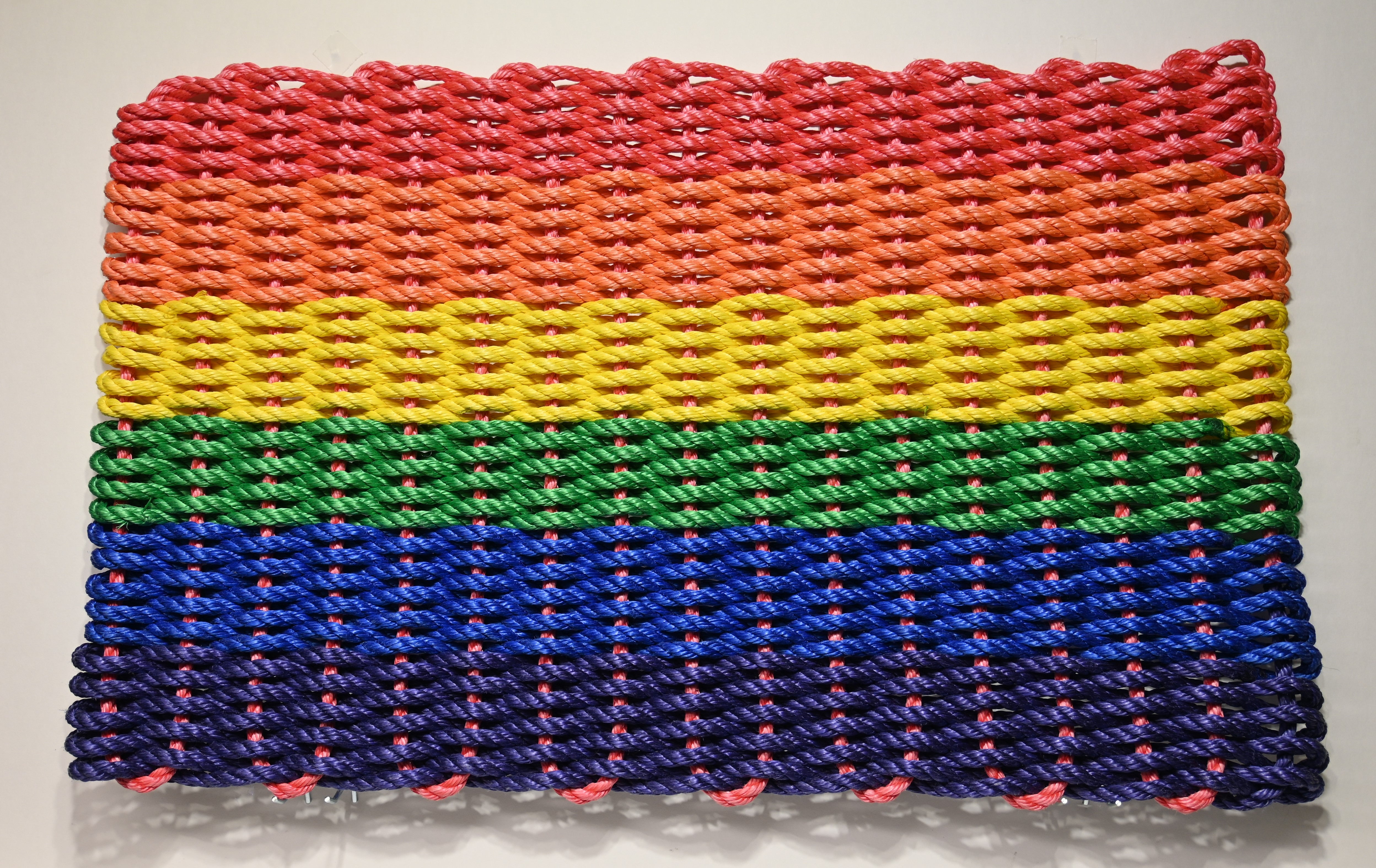 Rainbow Decorative Rope Mat – Maine Rope Mats