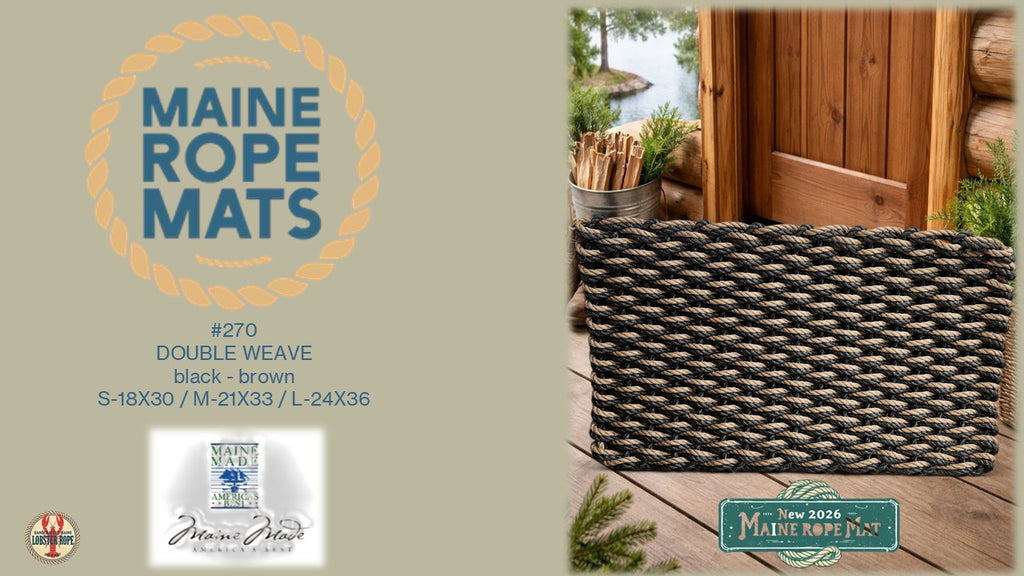 270 - Handcrafted Woven Maine Rope Door Mat