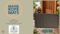 270 - Handcrafted Woven Maine Rope Door Mat