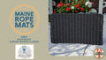 8 Handcrafted Woven Maine Rope Door Mat Solid Color Series – Made from New Lobster Rope
