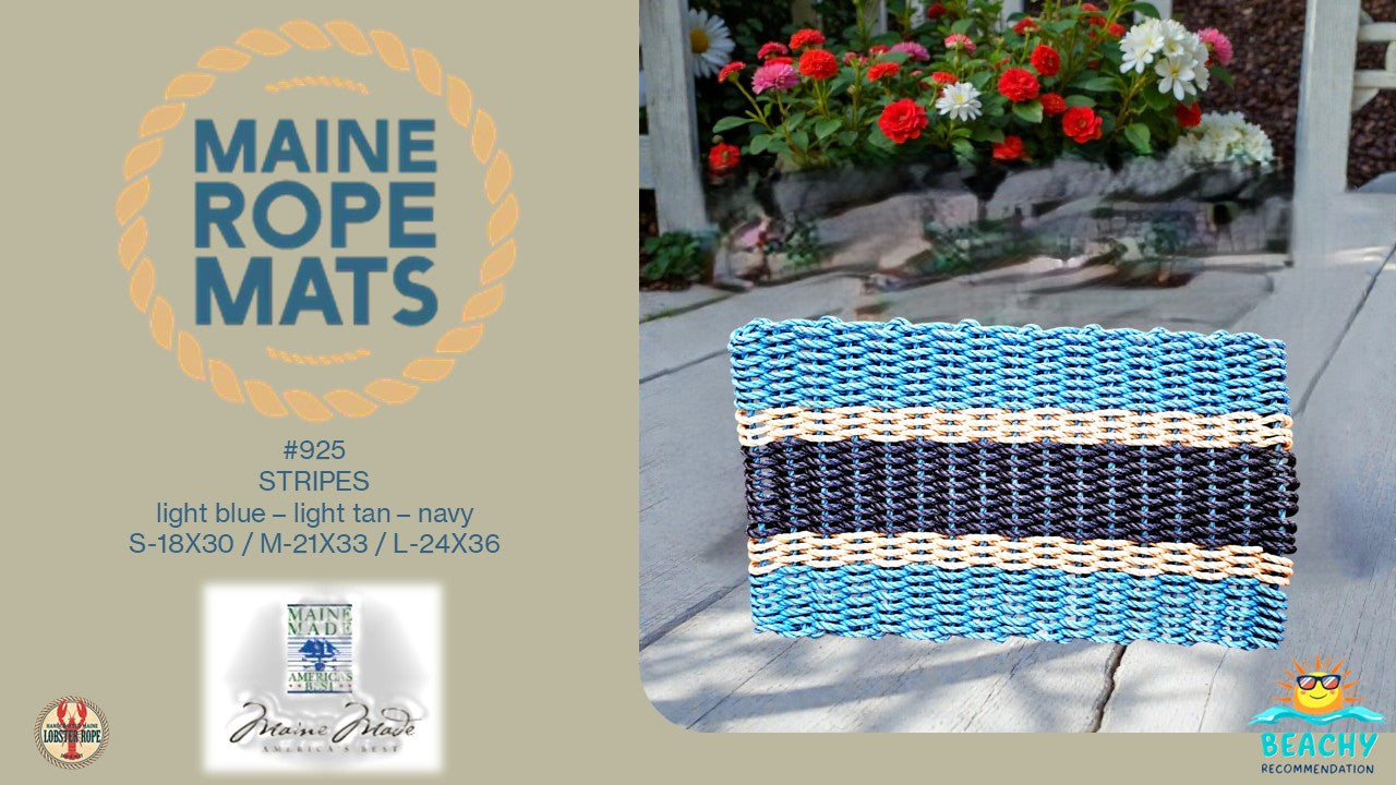 925 - Handcrafted Woven Maine Rope Door Mat