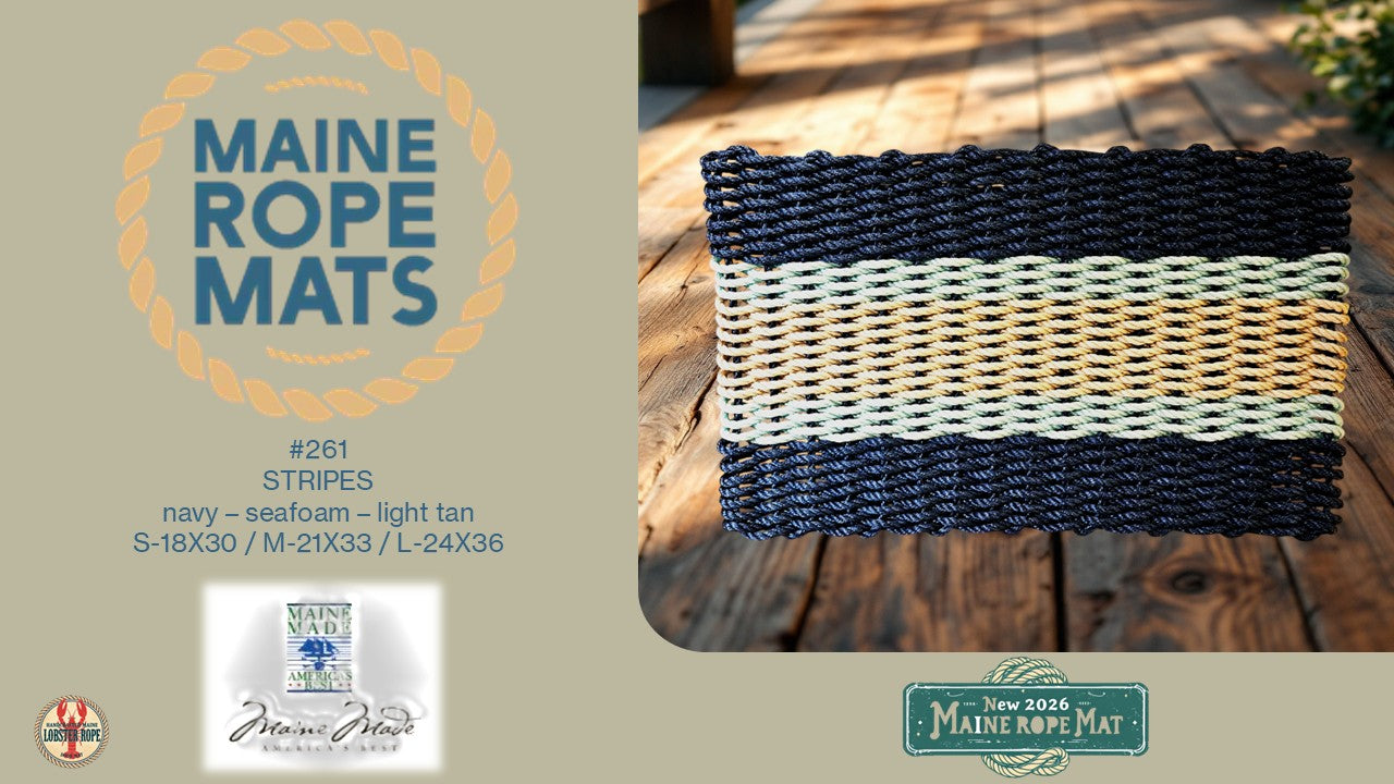 まつ 261 - Handcrafted Woven Maine Rope Door Mat – Maine Rope Mats