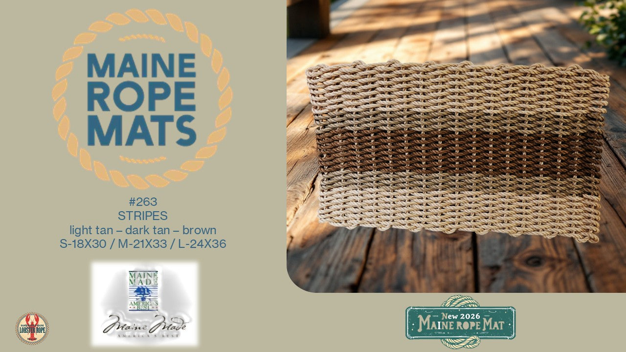 261 - Handcrafted Woven Maine Rope Door Mat – Maine Rope Mats