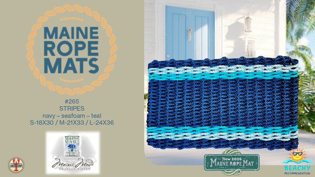 265 - Handcrafted Woven Maine Rope Door Mat