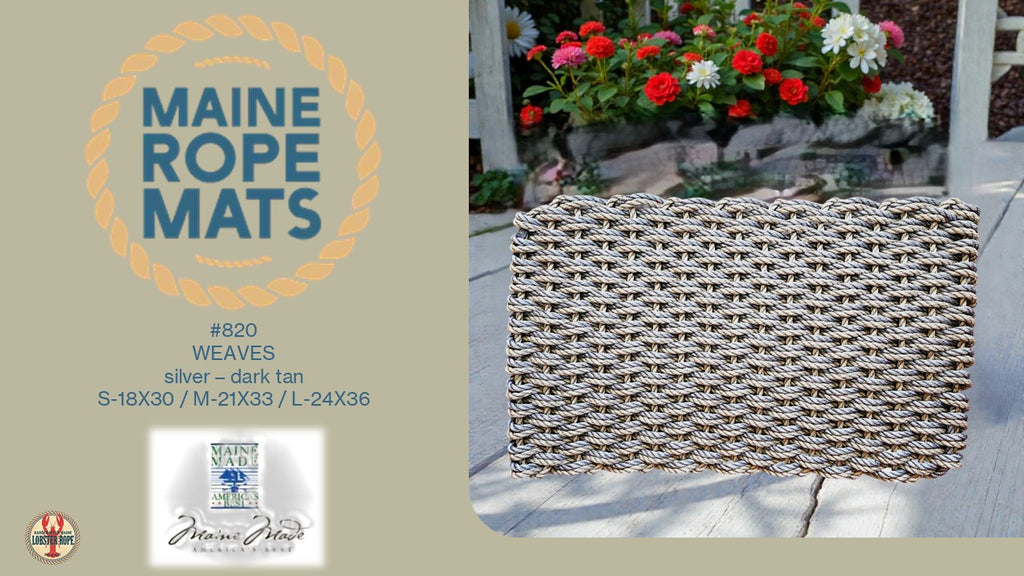 DW 820 - Handcrafted Woven Maine Rope Door Mat