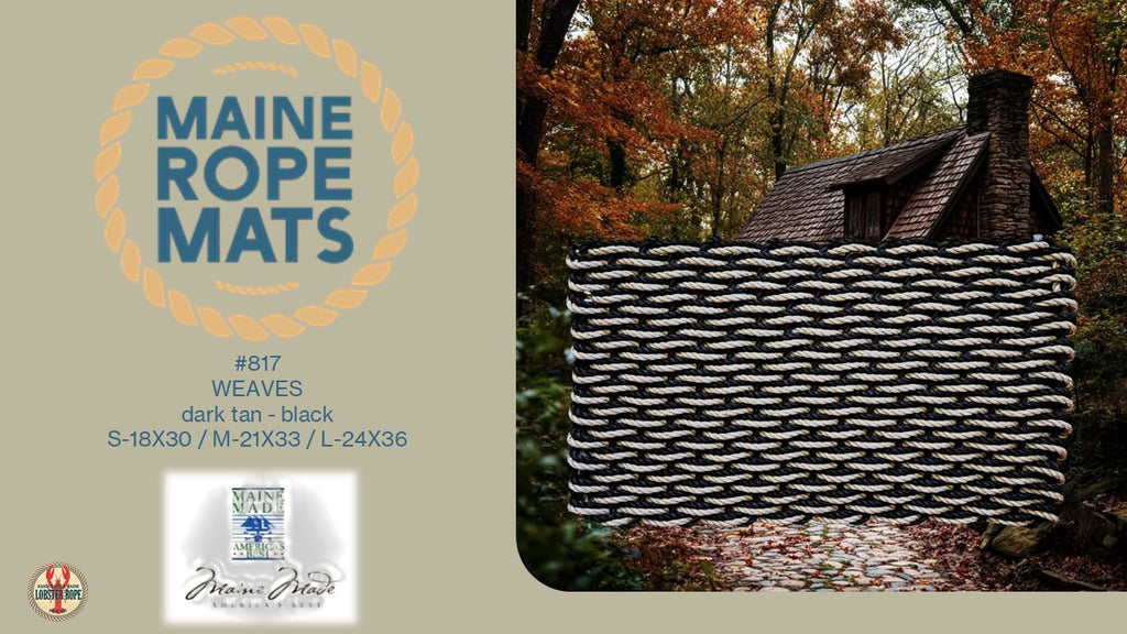 DW 817 - Handcrafted Woven Maine Rope Door Mat