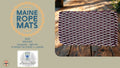 DW 819 - Handcrafted Woven Maine Rope Door Mat