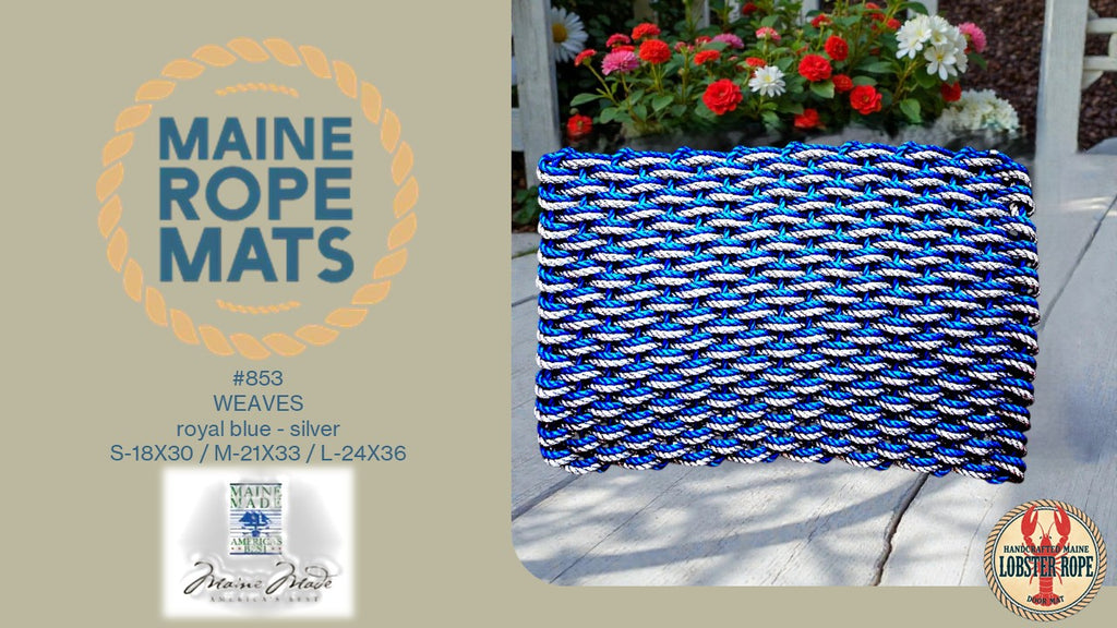 DW 853 - Handcrafted Woven Maine Rope Door Mat