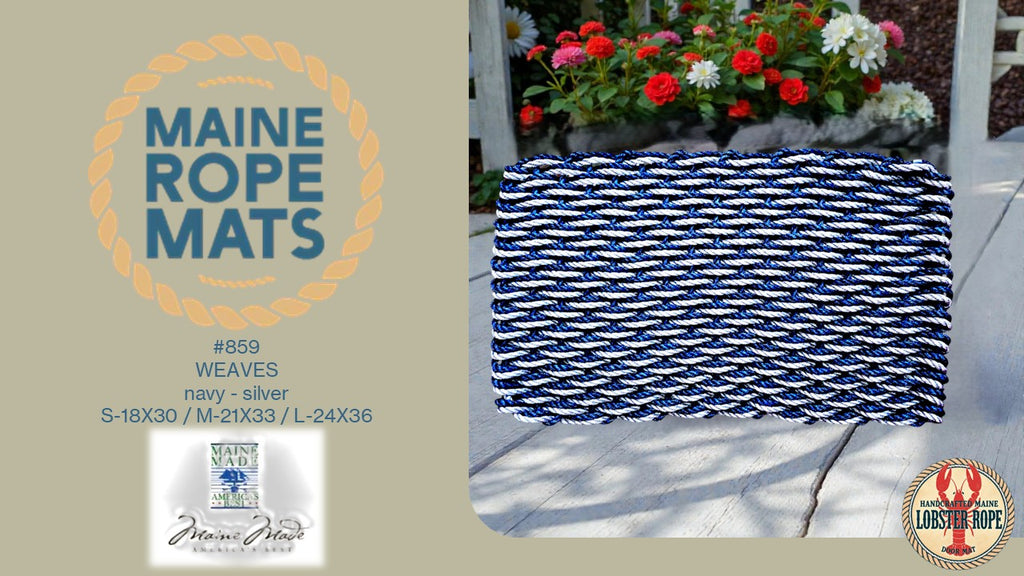 DW 859 - Handcrafted Woven Maine Rope Door Mat