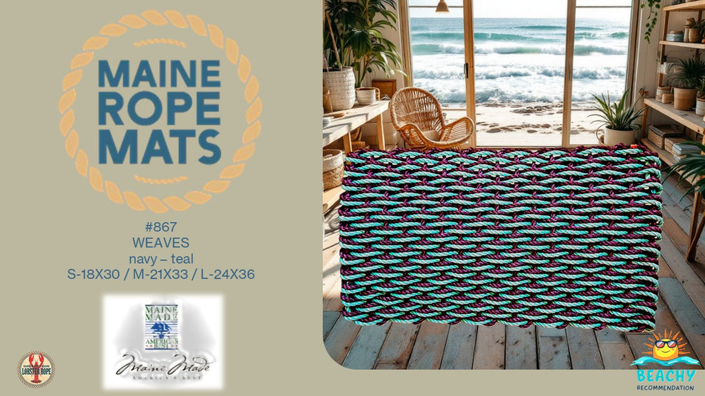 DW 867 - Handcrafted Woven Maine Rope Door Mat – Maine Rope Mats