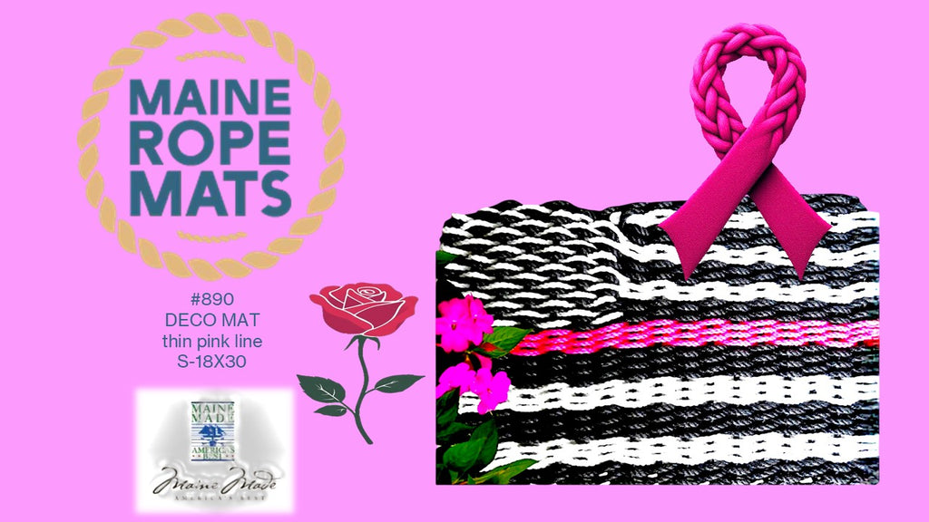FLAG MAT - Handcrafted Woven Maine Rope Door Mat