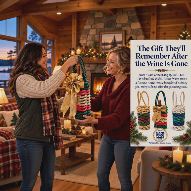 The Maine Rope Bottle Wrap