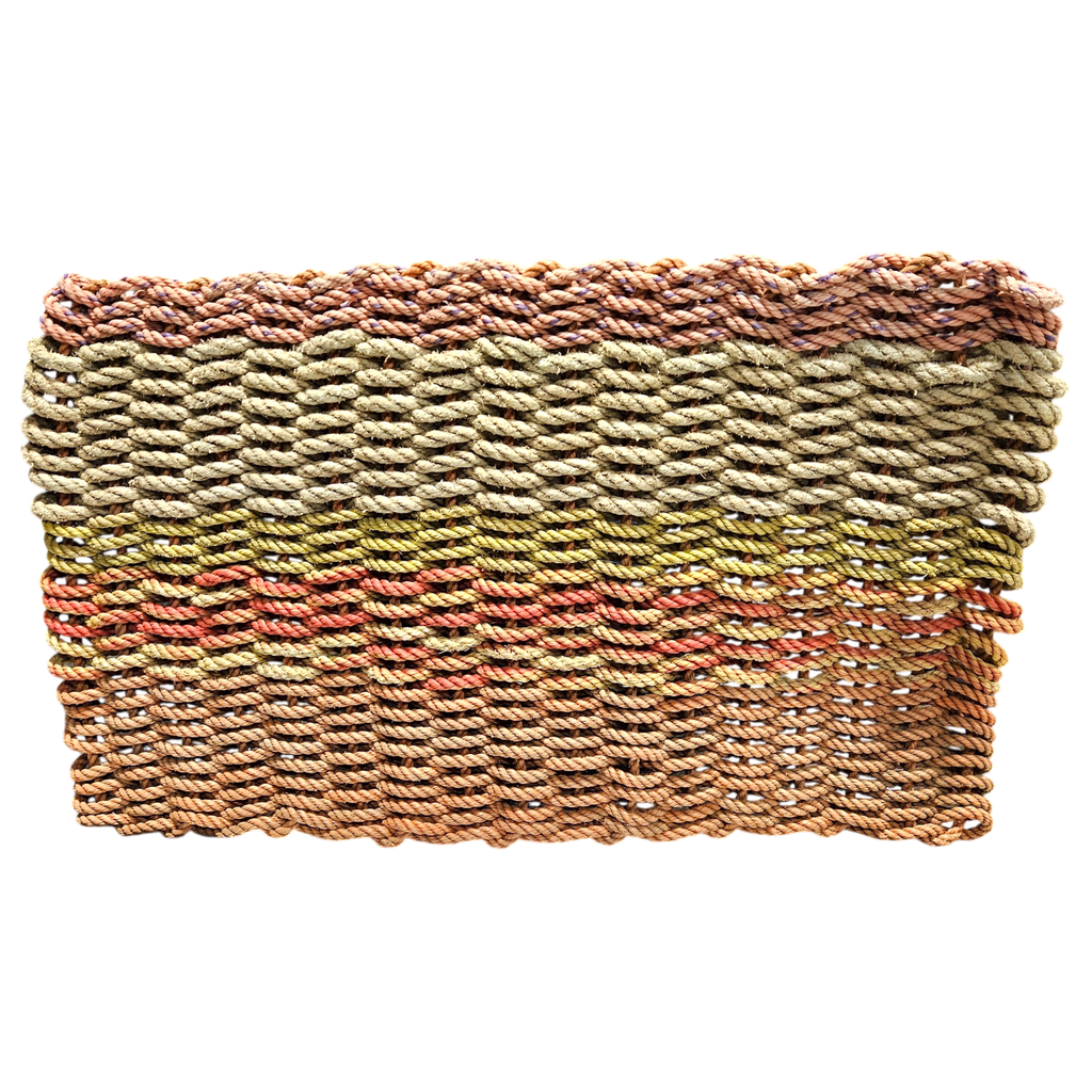 UPCYCLED - Handcrafted Woven Maine Rope Door Mat