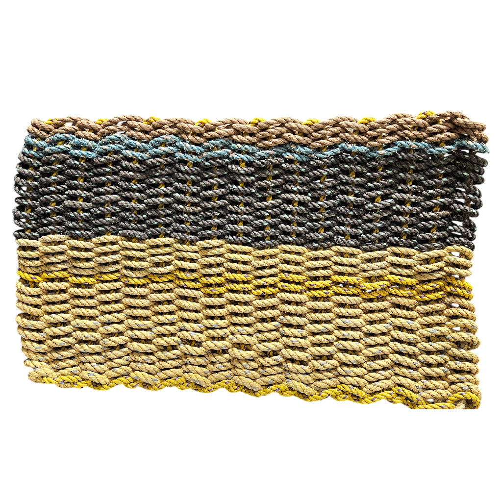 UPCYCLED - Handcrafted Woven Maine Rope Door Mat