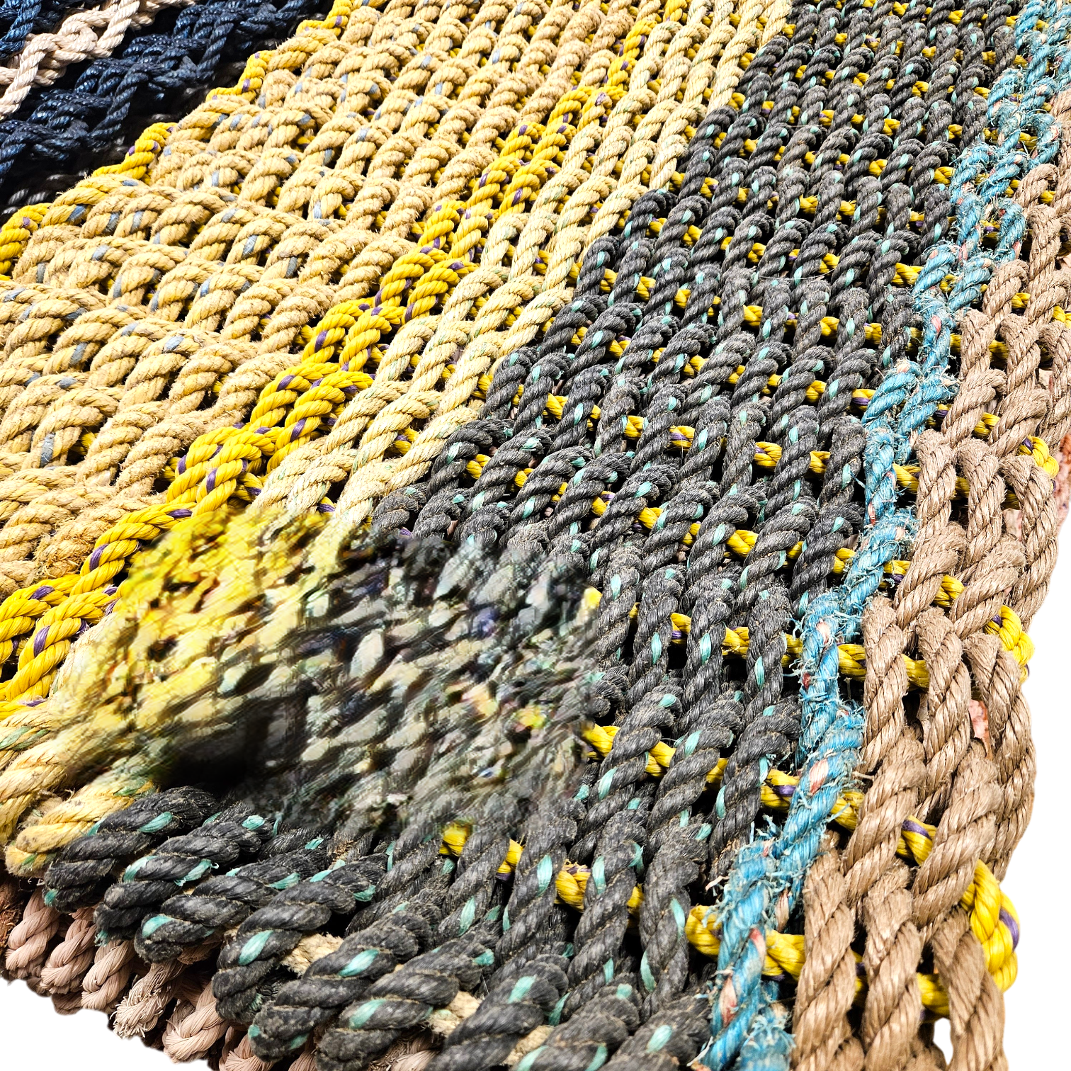 UPCYCLED - Handcrafted Woven Maine Rope Door Mat