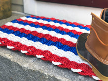 Thin Blue Line Decorative Rope Mat